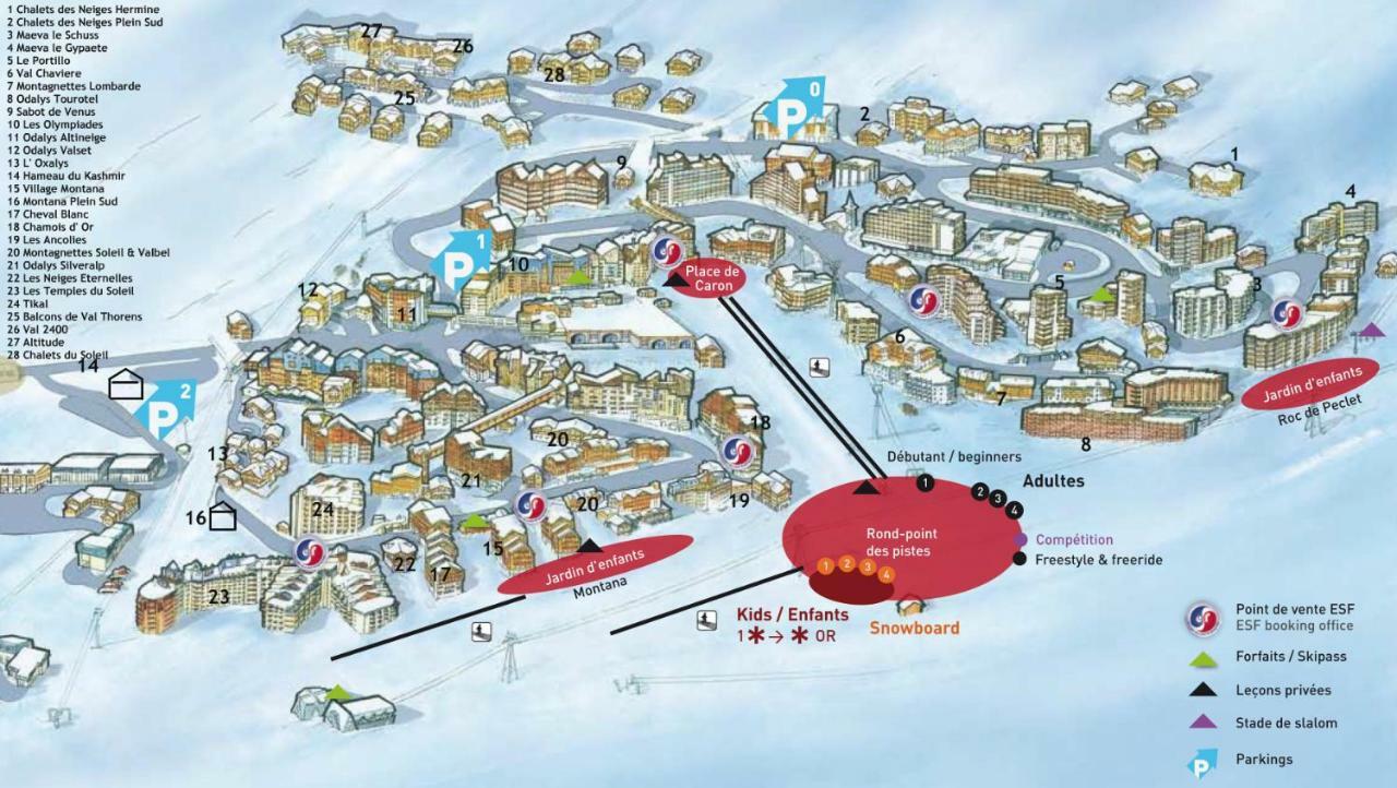 Chez Carole Et Arnaud Lägenhet Val Thorens Exteriör bild